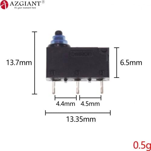 1pc Original D2HW Car Door Lock Micro Switch 3 Feet Waterproof Touch Switch D2HW-A201D