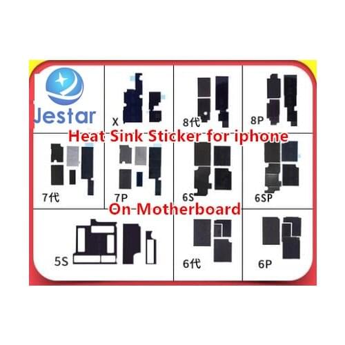 10sets Heat Sink Sticker for iPhone 6-XS Max XR 11 11Pro/Max 12 12PRO MAX MINI Anti-Static Logic Board Dissipation Cooling Glue