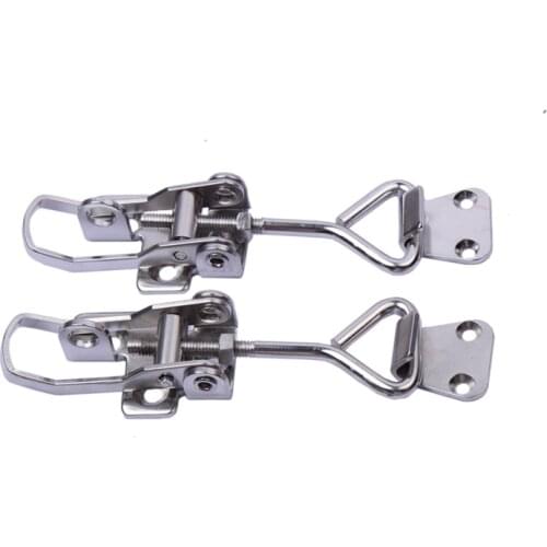 2pcs Boat Locker Anti Rattle Latch Fastener Clamp Marine Stainless Steel