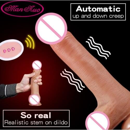 2020 New Smart Heating Huge Dildo Realistic Vibrating Remote control Big Penis Adult Toys Vagina Masturbation Sex Toys For Women