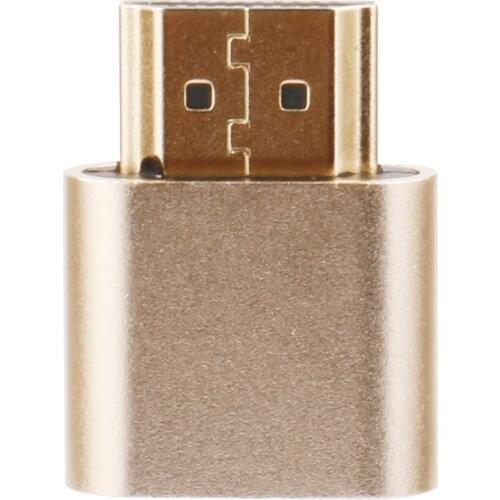 Virtual Display Adapter HDMI-compatible 1.4 DDC EDID Dummy Plug Headless Ghost Display Emulator Video Card Lock Plate