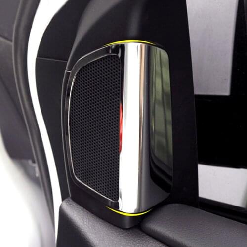 Car Accessories Stainless Steel Speaker Trim Tweeter Decoration Speaker Sticker For Ford Focus 2012 2013 Car-Styling 2Pcs/Lot