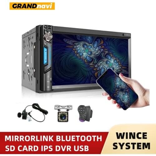 2din Car Radio 7" Bluetooth Auto Radio MP3 Speler MP5 Speler Bluetooth Fm Apple Carplay Auto Radio Stereo Auto Audiotouchscreen