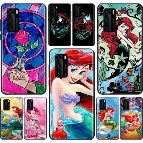 The Little Mermaid For Huawei P Smart Z S Pro Plus 2018 2019 2020 2021 Mate 10 20 30 40 RS PRO Plus lite Phone Case