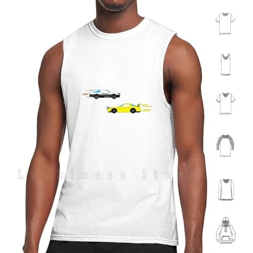 Double Aces tank tops vest sleeveless Initial D Keisuke Mazda Rx 7 Mazda Rx 7 Fd Rx 7 Fd Stage 5 Anime Manga Car