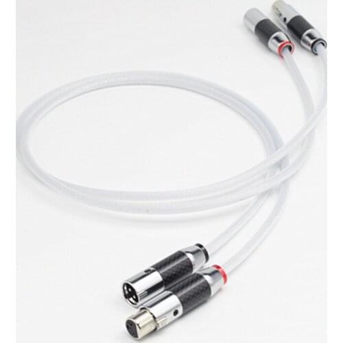 HI-End Silver Plated XLR Audio Balanced Cable HIFI XLR Male Female Audio Cable