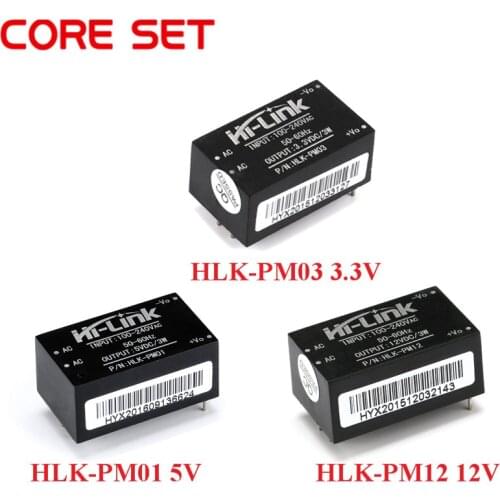 5pcs HLK-PM01 HLK-PM03 HLK-PM12 AC-DC 220V to 5/3.3/12V mini power supply module,intelligent household switch power module UL/CE