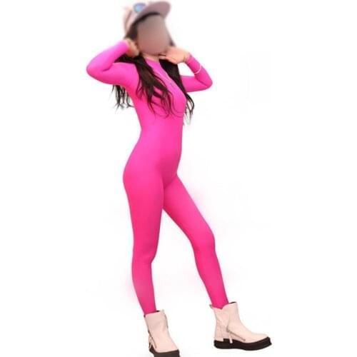 Woman Sexy Long Sleeve Turtleneck Full-Length Onesie Tights Fashion Streetwear Corset Body-Building Clothes Shapewear Jumpsuits