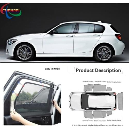 For BMW 1 SERIES Car Full Side Windows Magnetic Sun Shade UV Protection Ray Blocking Mesh Visor Car Decoration Accessories