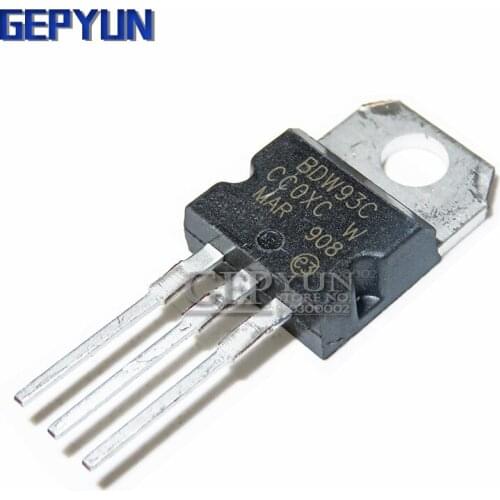 10PCS BDW93C TO-220 BDW93 TO220 NPN Darlington Transistor Gepyun