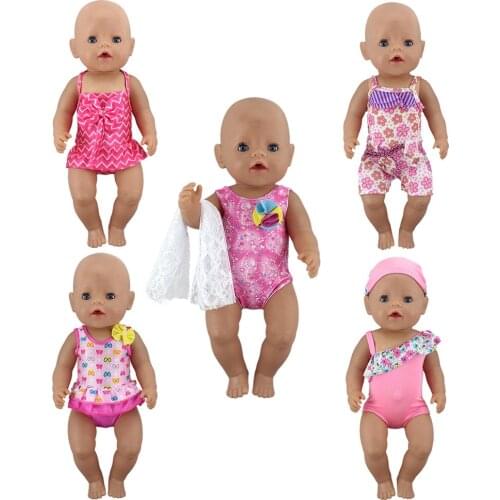 New Bikini Doll Clothes Wear Fit For 43cm Baby Doll 17 Inch Dolls Clothes