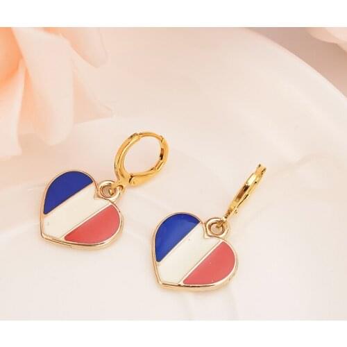 New gold map jewelry pendant wedding drop earring /Portuga/trinidad /Guyana Gold souvenir african Arab Jewelry Mom kid Gifts