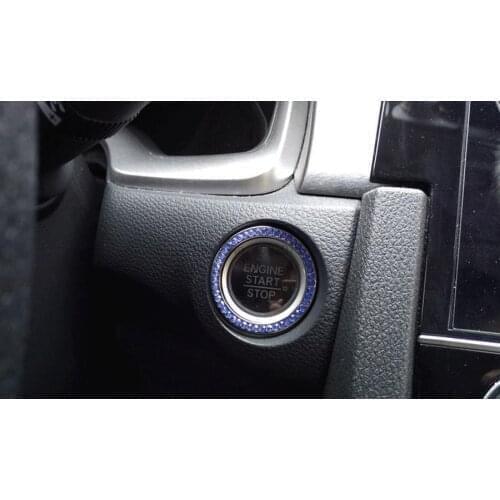 By DHL 500pcs New Arrivals Car SUV Bling Decorative Accessories Button Start Switch Silver Diamond Ring New