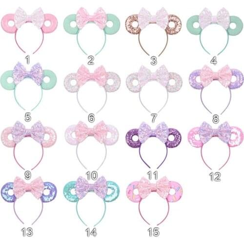 Toddlers Kids Girls Hairband Hair Hoop Sequins Bowknot Headwear Head Hoop Accessories Birthday Gifts for Female Infants Baby New