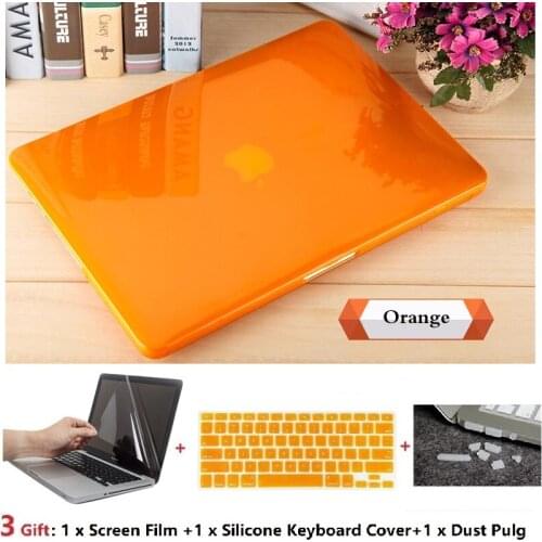 Crystal Transparent Hard Case Protect For Apple Macbook Air Retina Pro Touch Bar 11 12 13 15 16 inchs A2141 A1932 A1259 A1990
