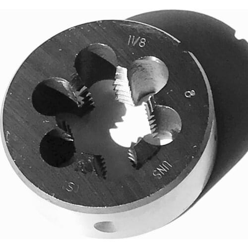 Free shipping of 1PC 9Sicr made American standard UNS 1-1/8"-7/8/10/12/14/16/18/20/24/28TPI manual die for handing threading