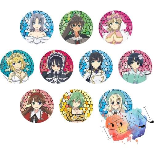 Senran-Kagura Game Badge Anime Homura Yumi Haruka Ryona Mirai Ikaruga Yomi Yozakura Ryobi Hikage Metal Badge Brooch Pins