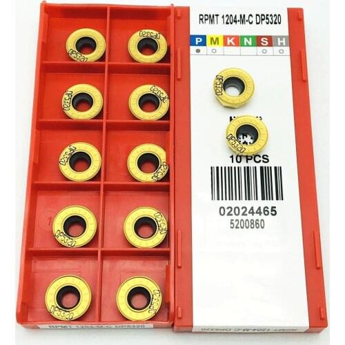 Lathe milling cutter RPMT1204 M C DP5320 RPMT 1204 M C TT9080 R6 new high-quality carbide insert cnc tool milling cutter