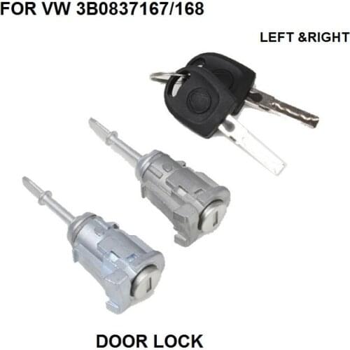 DOOR LOCK COMPLETE FOR VW PASSAT B5 LUPO /FOR SEAT AROSA DOOR LOCK SET 2 KEYS + 2 BARRELS FRONT LEFT&RIGHT NEW