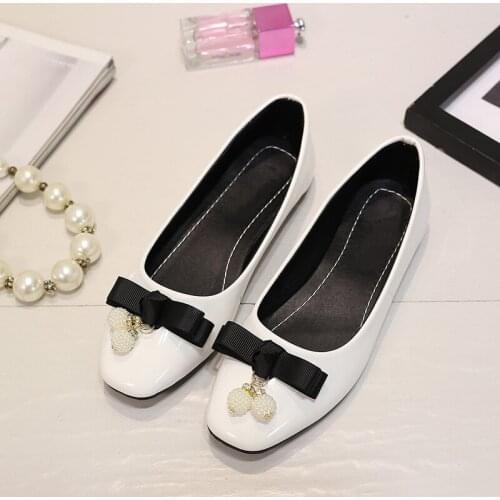 2016 New Promotion Large Size 34-43 Womens Fashion Shoes Woman Flats Spring Autumn Square Toe Solid Casual D09