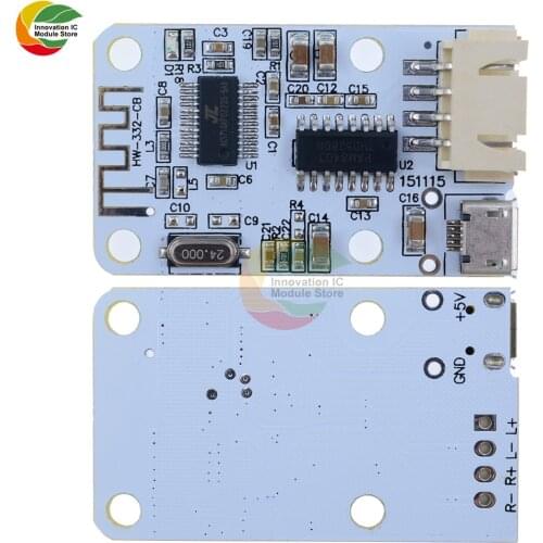 ZiqqucuPAM8403 3W+3W Wireless USB Power Bluetooth 4.0 Module Audio Receiver Steady Digital AMP Amplifier Board Bluetooth Module