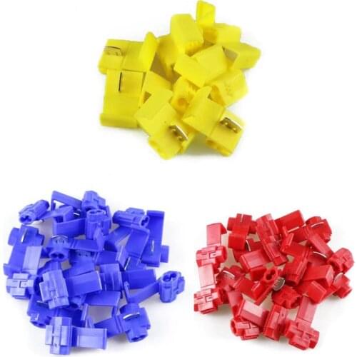 10pcs 801P3 connector Red Yellow blue Lock Quick Splice 16-22awg Wire Connectors Terminals Crimp Electrical Excellent Quality