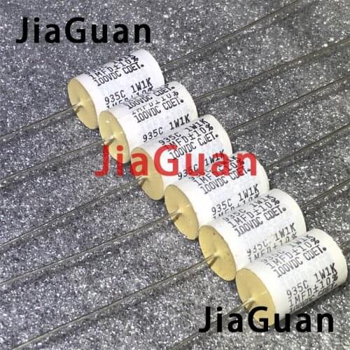 10PCS NEW CDET 935C1W1K 1UF 100V 14x20mm Axial film Capacitor CDE 935C 100v1uf 105k 1uf/100v 105 100v