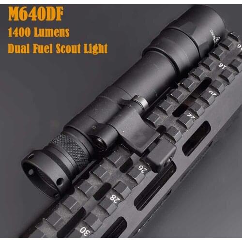 1400 Lumens LED White Light SF Scout Light M640DF Dual Fuel with Offset Mount for Hunting Airsoft