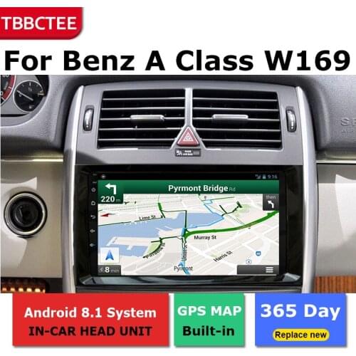2 Din Android radio bluetooth GPS Navigation wifi Stereo video For Mercedes Benz A Class W169 2004-2012 Car Multimedia Player