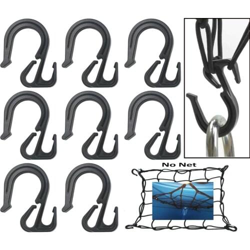8x Nylon Net Hooks Bungee Cord Hooks Cargo Bungee Net Truck Net Truck Organizer
