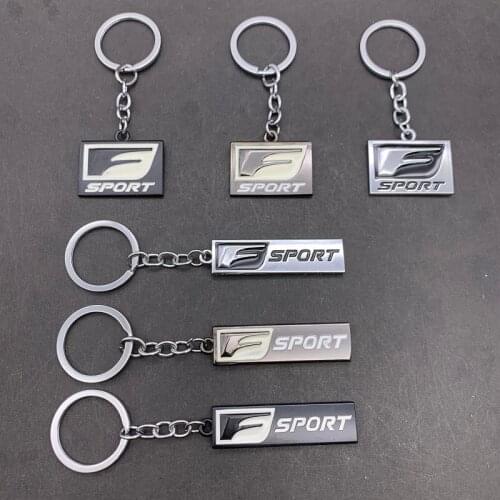 Car Keychain Metal Keyring Sport Key Chain Key Ring for Lexus F Sport IS ISF GS RX LX570 CT200 CT200H ES IS250 ES350 Car Styling