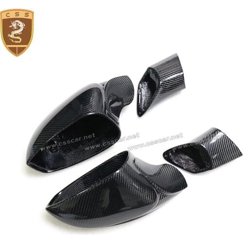 Car Styling Auto Accessories Dry Carbon Fiber Car Side View Mirror Covers for ferrari 488