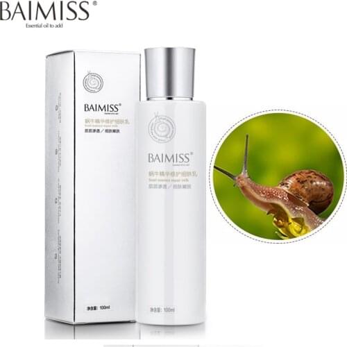 BAIMISS Snail Serum Repair Lotion Face Cream Moisturizing Facial Acne Pimples Treatment Remover Hydrate Whitening Skin Care