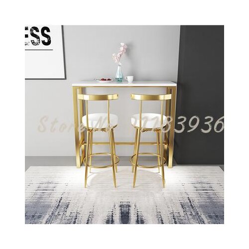 Bar Chair Nordic Modern Simple Fashion Back Net Red Family Dining Chair High Stool Bar Stool Milk Tea Shop Table Chair