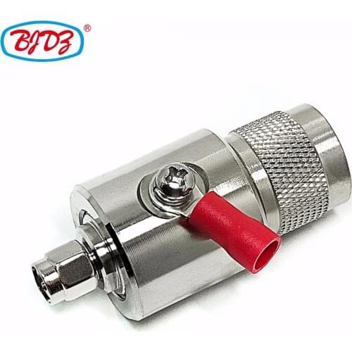 Free shipping 0-3Ghz rf Lightning protector N male to SMA male surger arrester arrestor protection lightning arrester