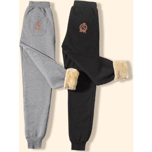2020 Women Pants Winter Thick Cashmere Sweatpants Warm Female Casual Pants Jogger Harem Pants Autumn Sprot Running Trousers