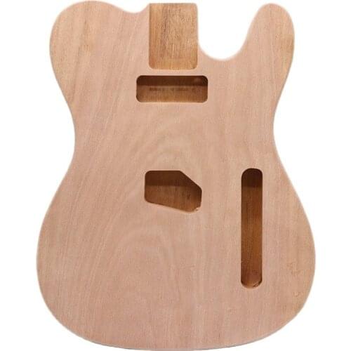 Okoume Wood TL Guitar Body Guitar Barrel 1-2 Pieces Wood Combine Electric Guitar Wood Body Unfinished 5.7cm Pocket Width