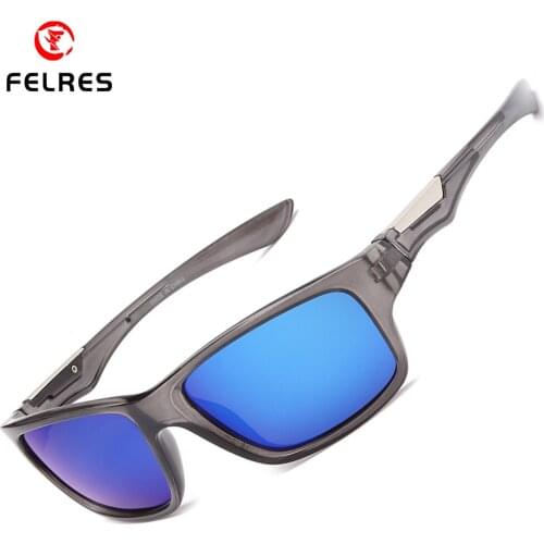 FELRES Sport Polarized Sunglasses For Men Outdoor Driving Cycling Fishing UV400 Protection Goggles Sun Glasses With Box D1025