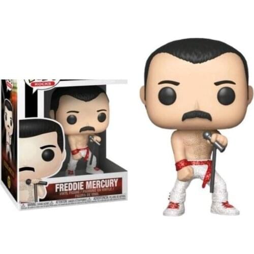 Funko Queen FREDDIE MERCURY 97# Vinyl Action Figure Limited Edition Model PVC Doll Kids Adult Birthday Collection Toys