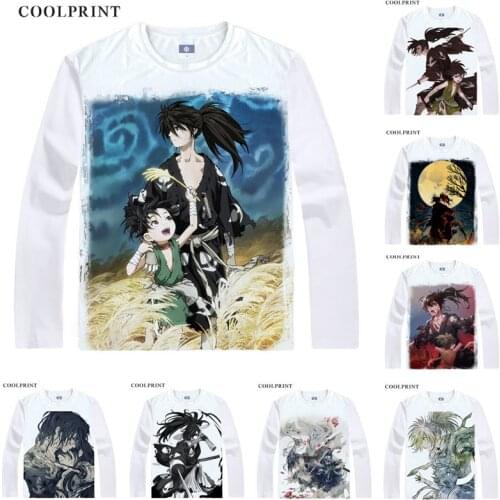 Dororo to Hyakkimaru T Shirt Hyakkimaru Dororo Pilot Custom Casual Cosplay T-shirt Digital Vintage Print Long Sleeve TShirts