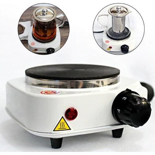 Portable Electric Burner 500W Single Stove Mini Hotplate Adjustable Temperature Furnace Home Kitchen Cook Coffee Heater U1JE