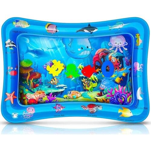 Newborn Baby Water Play Mat Summer Infant Ice Patted Cushion Baby Inflatable Water Mat Indoor Garden Early Educational Toys