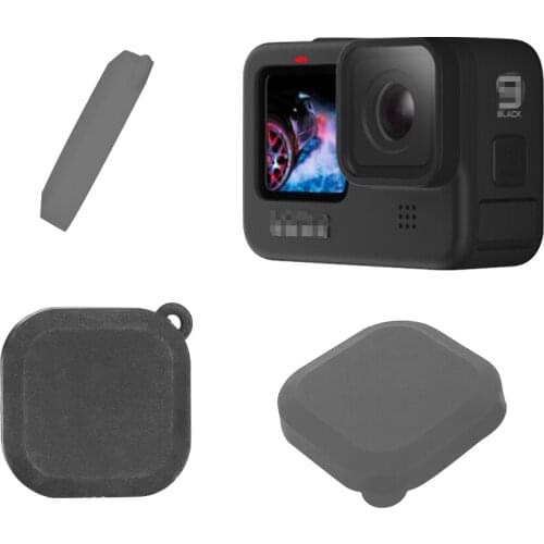 Lens Cap Cover Case for GoPro Hero 9 Drop Resistance Protector Cover Protective Silicone Black Action Sports Camera Accessories