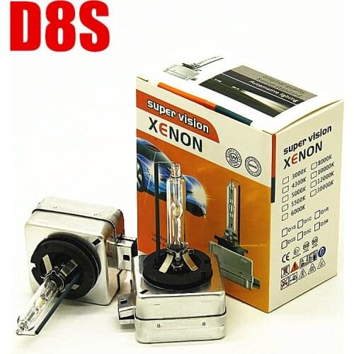 1 pair XENON 35W D8S hid D2S 5500K 6500K headlight 4300K 8000K 6000K D8S 12V 35W light