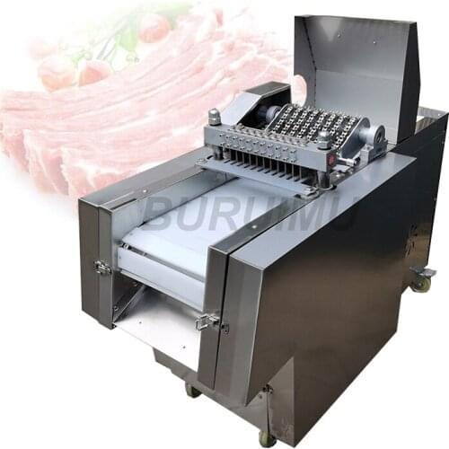 Fish Cutting Machine Chicken Duck Goose Frozen Meat Chop Ribs Machine Fast Automatic Chicken Cutting Machine Meat Cutting Machin