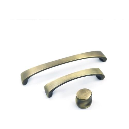 MFYS 3.75" 5" 6.3" Bronze Door Handles Zinc Alloy Wardrobe Door Knobs Kitchen Cabinet Handle Dresser Drawer Knobs 96 128 160mm