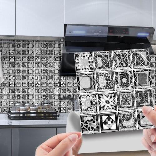 10pcs3D self-adhesive wall stickers floor stickers floor tiles wardrobe desktop renovation process decorative wall stickers