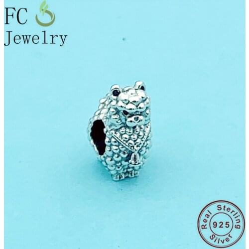 FC Jewelry Fit Original Charm Bracelet 925 Sterling Silver Animal Hairy Camel With Bell Bead For Making Christmas Berloque 2020