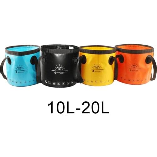 Portable bucket water storage bag waterproof water container wash basin fishing folding bucket for camping fishing