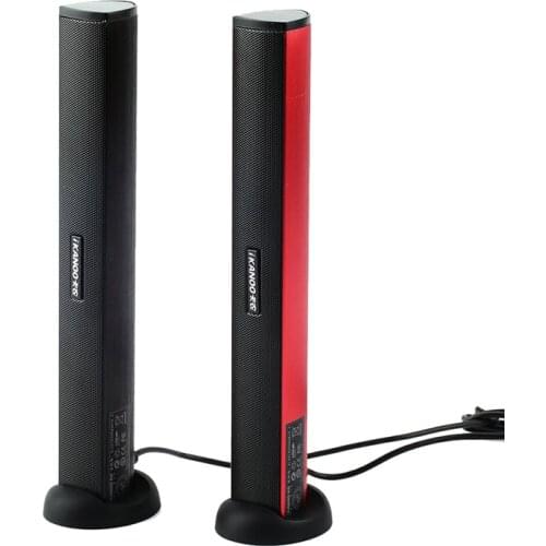 Portable Music Multimedia Wired Speaker with Mount Clip for Computer Tablet PC Loudspeakers Support Stereo Subwoofer Sound Box